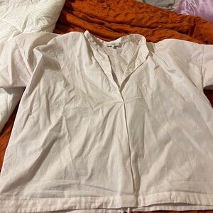 White Button-Up Blouse